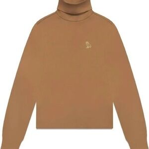 OVO Womens Turtleneck Long Sleeve Brown